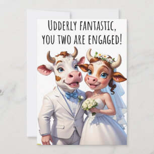 Verlobung Herzlichen Glückwunsch Cards Funny Cow C Einladung