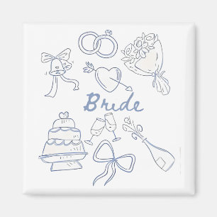 Verlobung Hochzeit Paare Ehefrau Magnet