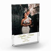 Verlobung Hochzeiten Foto und Name Block