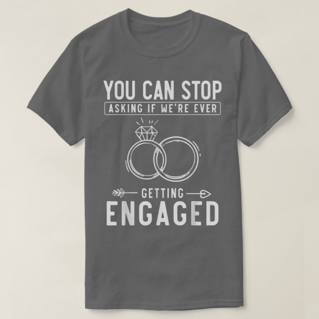 Verlobung offenbart Neues Verlobtes Paar Funny Eng T-Shirt (Design vorne)