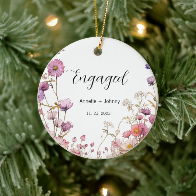 Verlobung Ornament, Verlobte Ornamente, Bridal Keramik Ornament (Baum)