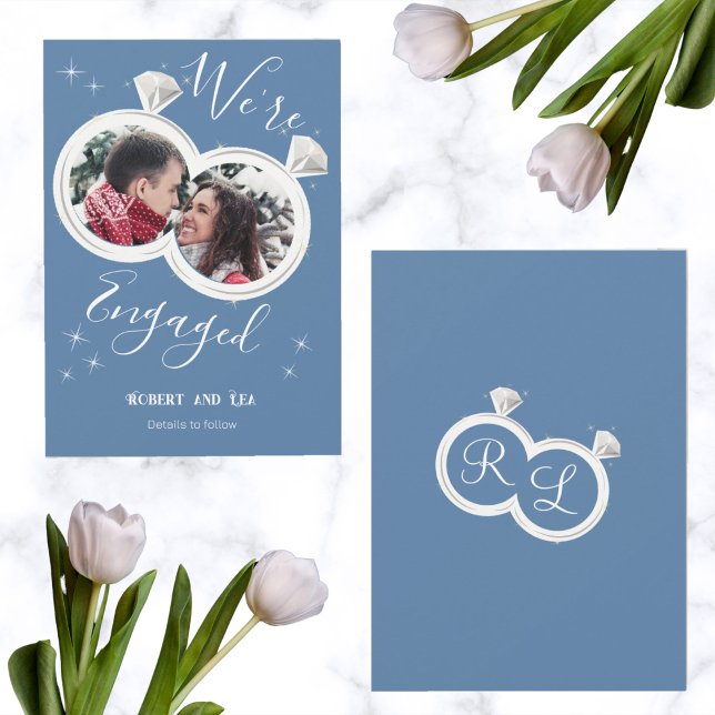 Verlobung Ring Couple's Foto Wir sind Verlobt Ankündigung (Von Creator hochgeladen)