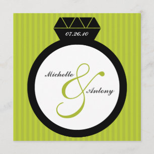 Verlobung Ring Save the Date Einladungen