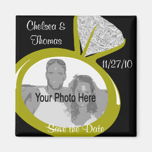 Verlobung Ring/Save the Date Magnet