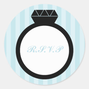Verlobung Ring Wedding Siegel Runder Aufkleber