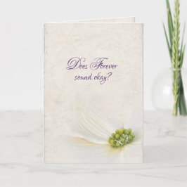 Verlobung Save the Date Blume Karte