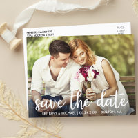 Verlobung Save the Date Modernes Foto