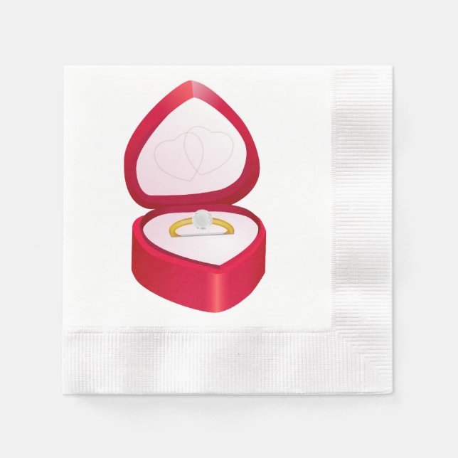 Verlobung Serviette (Vorderseite)