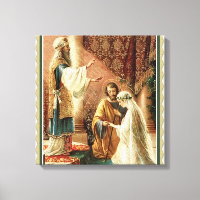 Verlobung von Braut- und Groompriester Leinwanddruck (Vorderseite)