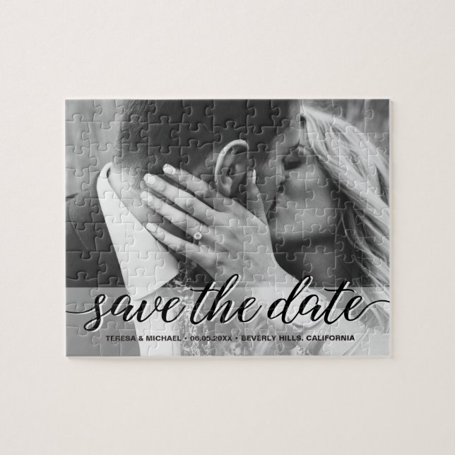 Verlobung Wedding Foto Save the Date (Horizontal)