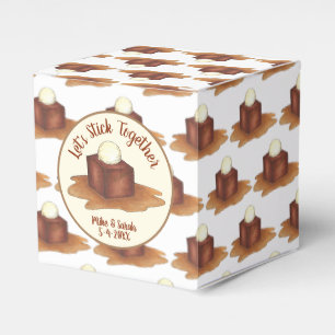 Verlobung Wedding Party Sticky Toffee Pudding Geschenkschachtel