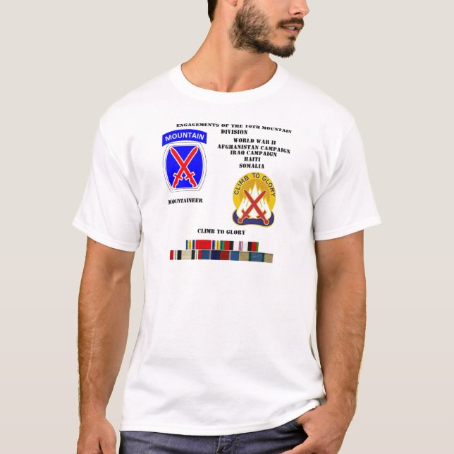 Verlobungen der 10. Gebirgsabteilung T-Shirt (Vorderseite)