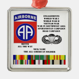 Verlobungen der 82. im Flugzeug Abteilung Silbernes Ornament