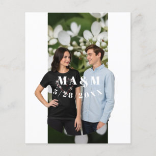 Verlobungs-/Hochzeitspaar-Foto Flyer