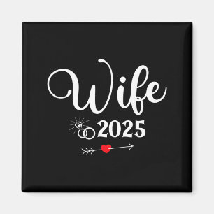 Verlobungsfeier 2025 Ehefrau Ehemann passend Magnet