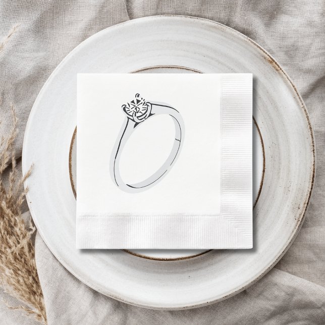 Verlobungsring mit Diamant Serviette (Von Creator hochgeladen)