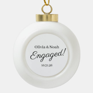 Verlobungsschmuck, Hochzeitsschmuck, Verlobung  Keramik Kugel-Ornament