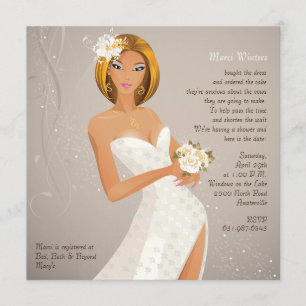 Verlockende Braut - Brautparty-Einladung Einladung