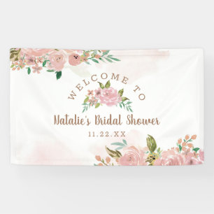 Verlockende Rose Vintage Florale Hochzeitsdusche W Banner