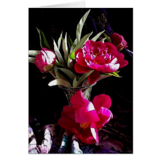 Verlockende rote Pfingstrosen