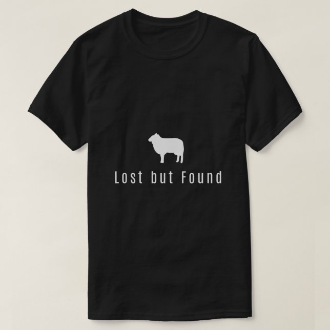 Verloren, aber gefunden Bibel Christlicher guter S T-Shirt (Design vorne)