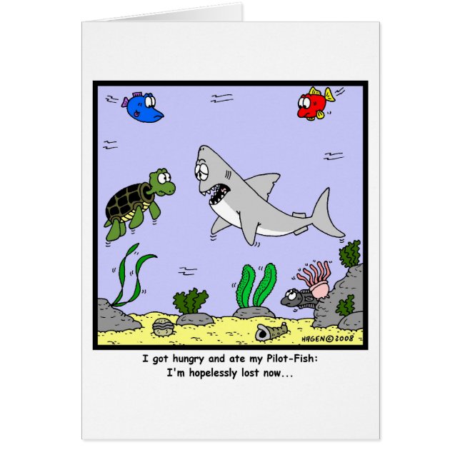 Verloren: Haifisch-Cartoon (Vorne)