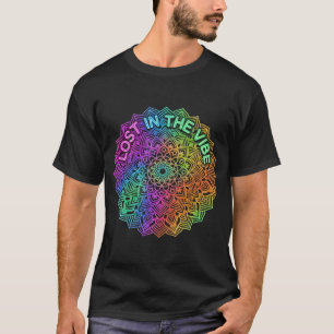 Verloren im Vibe-Regenbogen-Neon-Mandala-Grafik T-Shirt