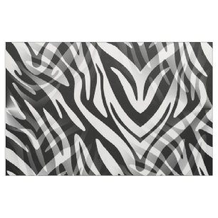 Verloren im Wilds, abstrakter Schwarzweiss-Zebra Stoff