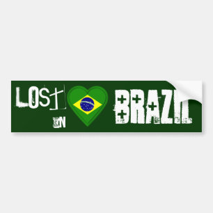 Verloren in Brasilien - brasilianisches Autoaufkleber
