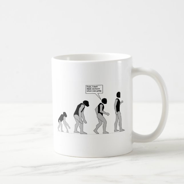 Verloren in der Evolution Kaffeetasse (Rechts)