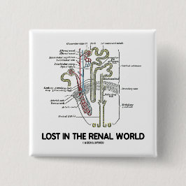 Verloren in der Nierenwelt (Niere Nephron) Button
