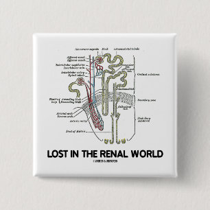 Verloren in der Nierenwelt (Niere Nephron) Button