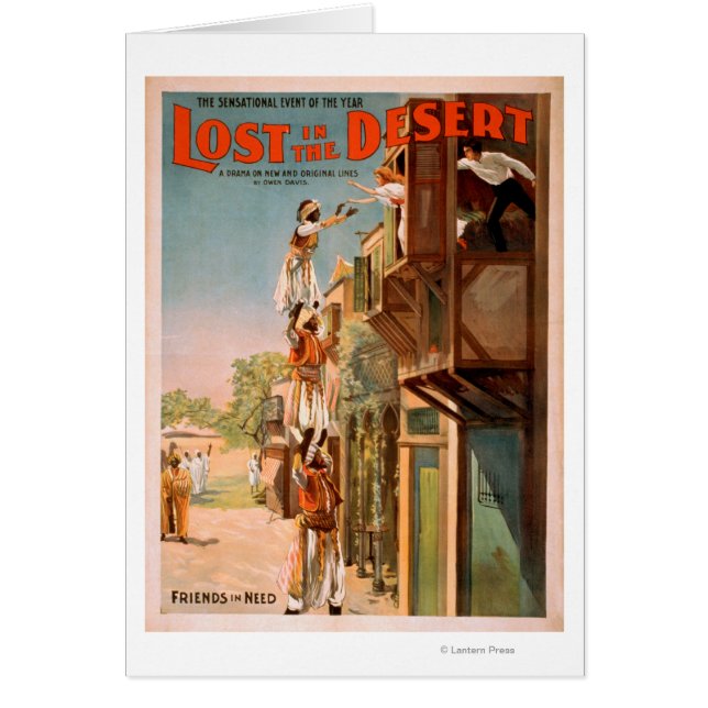Verloren in der Wüste Arabisches Theatrales Poster (Vorne)