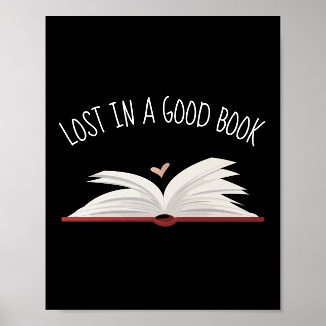 Verloren in einem guten Buch Poster (Vorne)