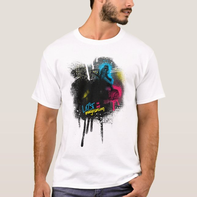 Verloren in meiner Fantasie T-Shirt (Vorderseite)