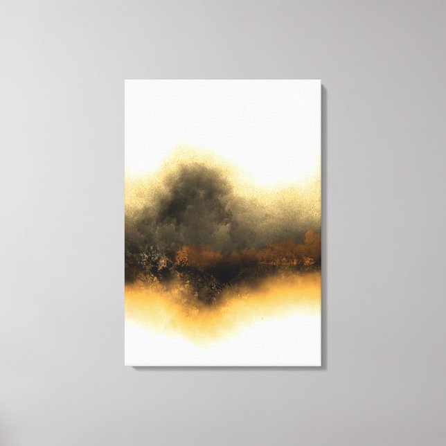VERLOREN IN MISTY GOLD LEINWANDDRUCK (Vorderseite)
