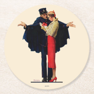 Verloren in Paris Runder Pappuntersetzer