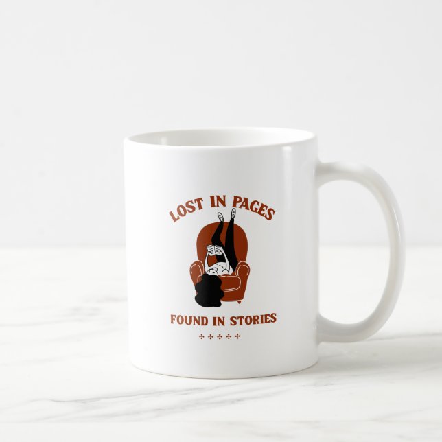 Verloren in Seiten, gefunden in Geschichten. Kaffeetasse (Rechts)