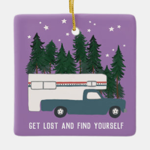 VERLOREN SIE SICH UND FINDEN SIE IHREN LKW-Camper- Keramikornament
