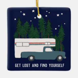 VERLOREN UND FINDEN SIE SICH SELBST LKW Camper RV Keramikornament