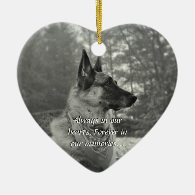 Verlorene Haustier-Verzierung Keramikornament (Vorne)