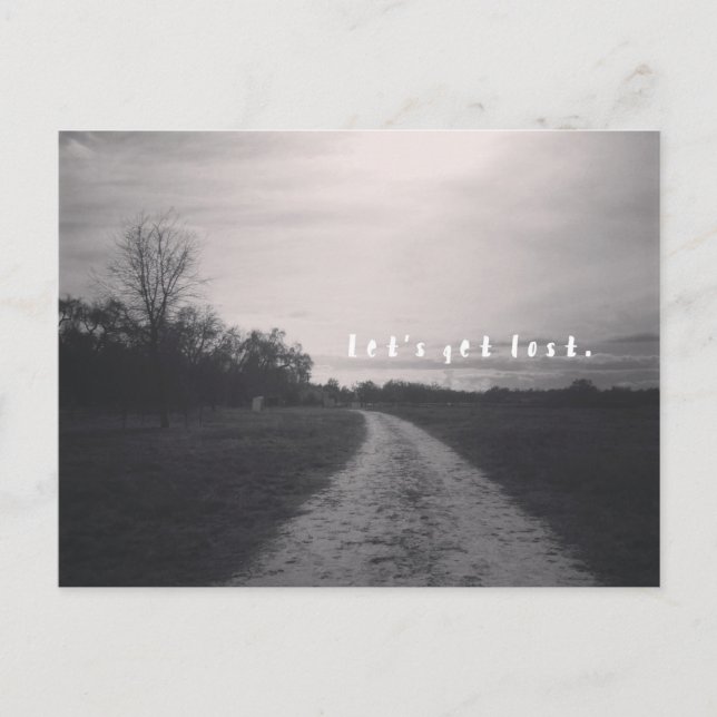 verlorene Postkarte (Vorderseite)