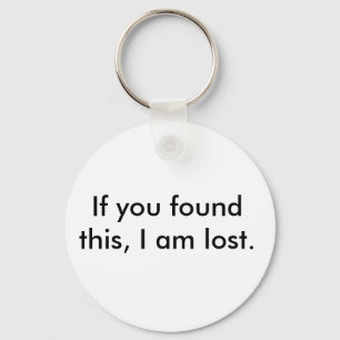 Verlorene Schlüsselkette Schlüsselanhänger