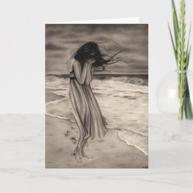 Verlorene Schritt-Gruß-Karte Karte (Vorderseite)