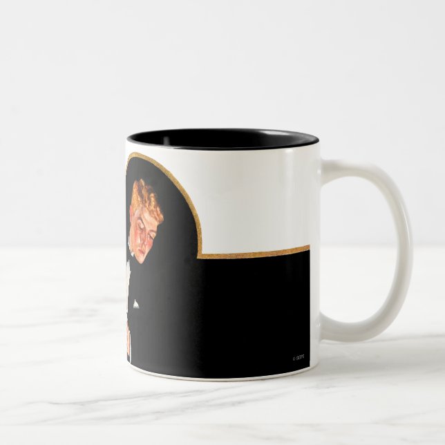 Verlorener Hosenträger Zweifarbige Tasse (Rechts)