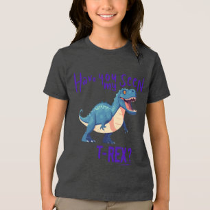 Verlorener T-Rex – Dino-Abenteuer-T-Shirt Tri-Blend Shirt