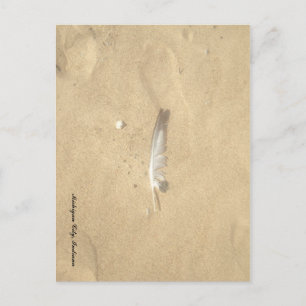 verlorenes Feather Postkarte