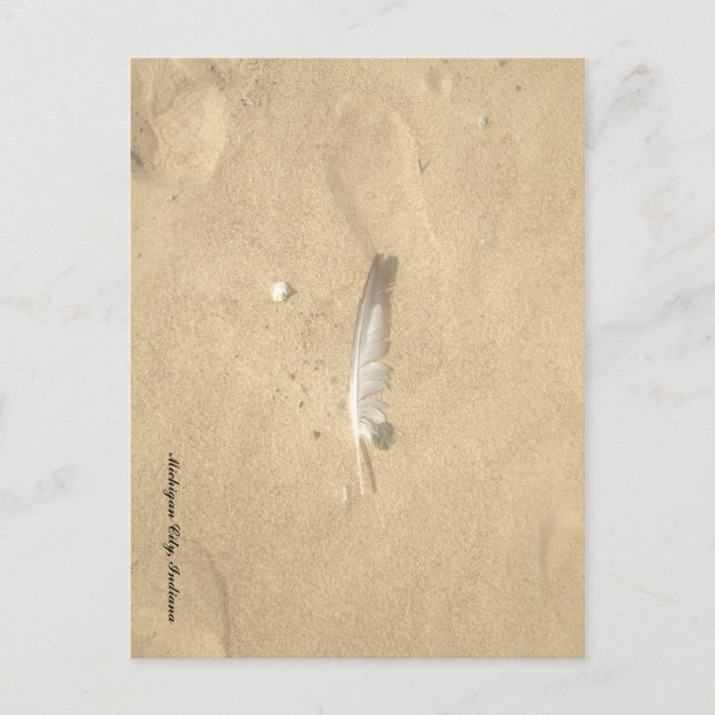 verlorenes Feather Postkarte (Vorderseite)