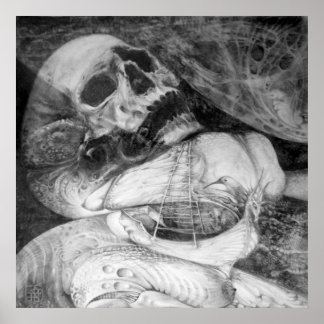 VERLORENES SCHIFF IM WÜSTE POSTER