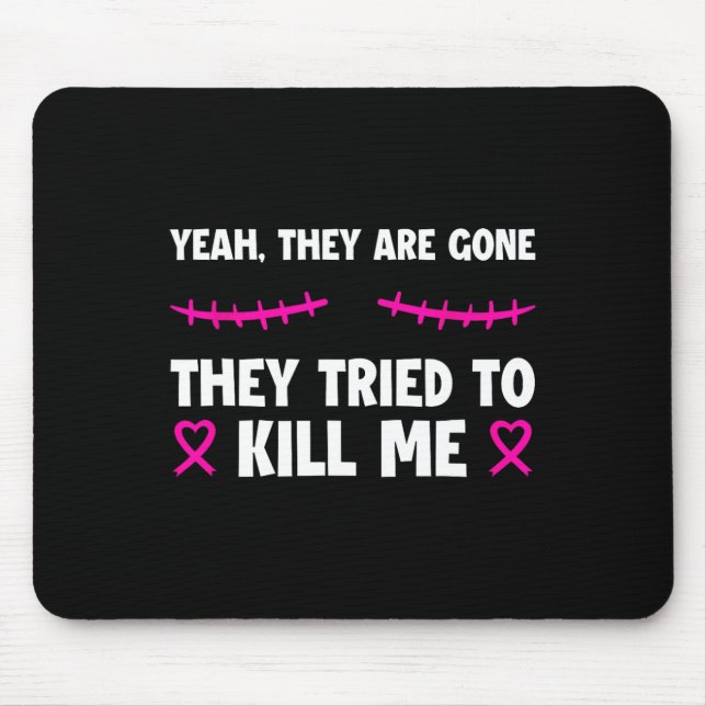 Verlorenes T-Shirt Behalten mein Leben Brustkrebs  Mousepad (Vorne)